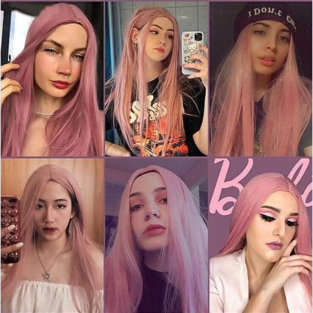 Pink Wig Full 24